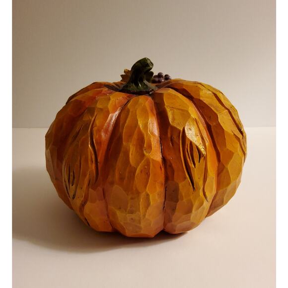 WELCOME HARVEST Sunflower and Grape Harvest Pumpkin - Picture 2 of 3